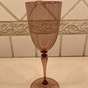 Murano Glass Purple Wine Goblet